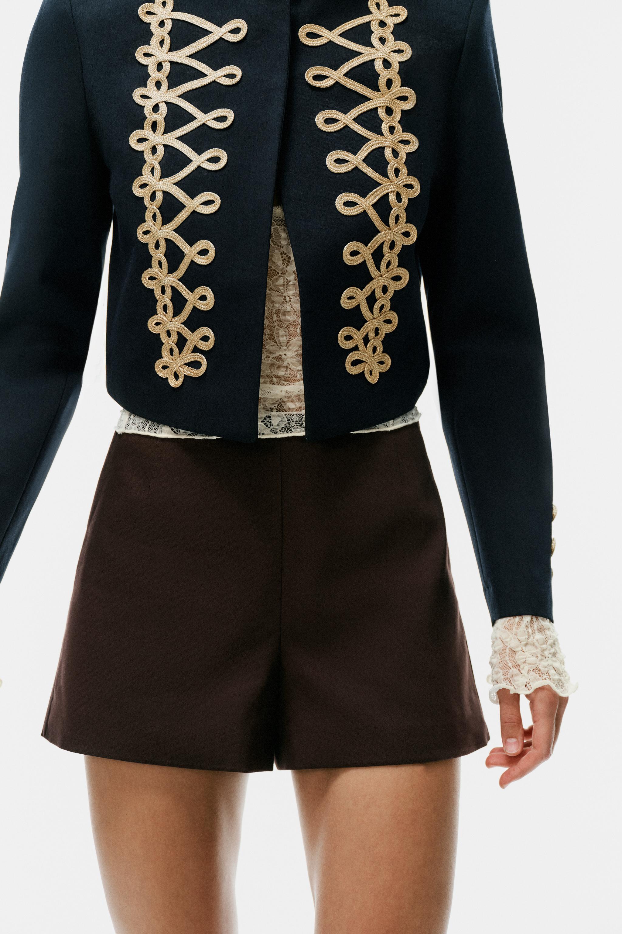 SHORT TAILLE HAUTE À POIS